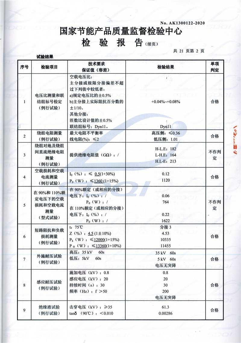 高低压试验报告-S11-1250望花望花望花油浸式变压器-2.jpg